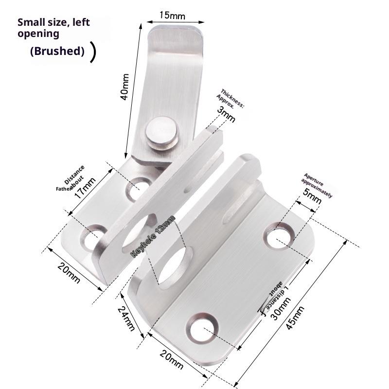 Stainless Steel Bolt Latch Door Bolt Hasp Home Hardware