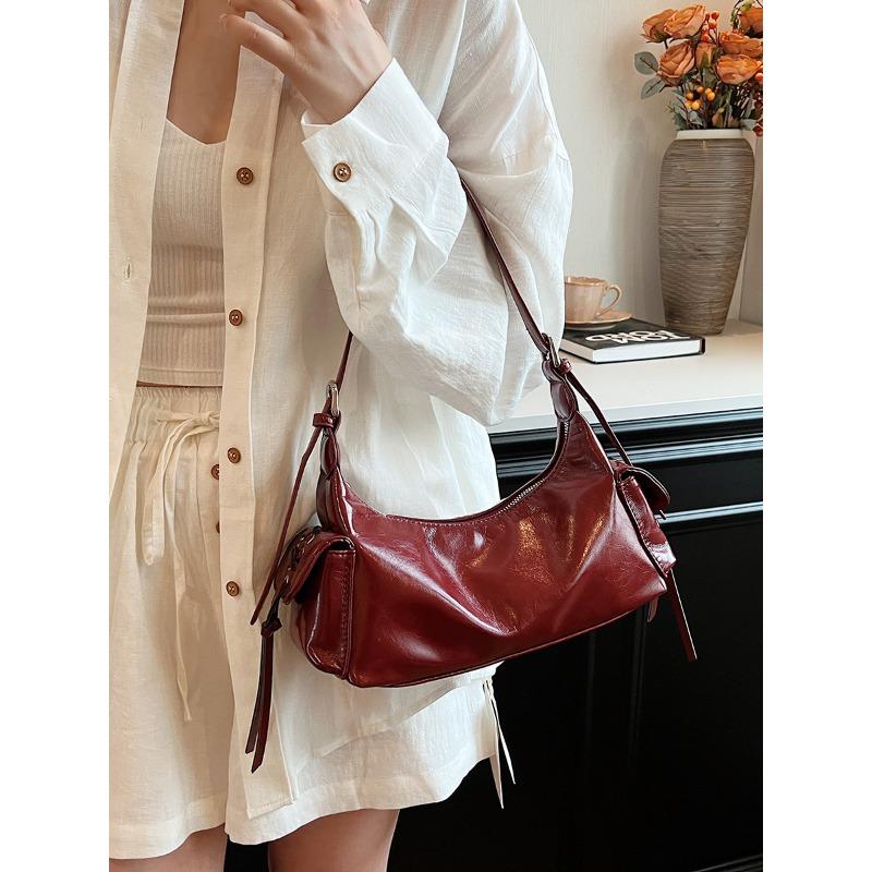 Niche Design Armpit Bag New Women's Bag Fashionable Versatile Double Pocket Large Capacity Shoulder Bag