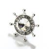 Zinc Zinc Alloy Rudder Collar Brooch Crystal  Cute   Birthday Gift