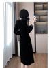 2025 Elegant Velvet Waist-Slimming Dress