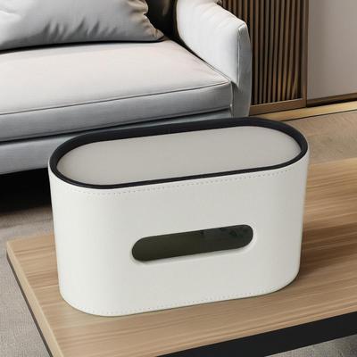 PU Leather Tissue Box Cover Decorative Organizer Holder Home Decor Multipurpose