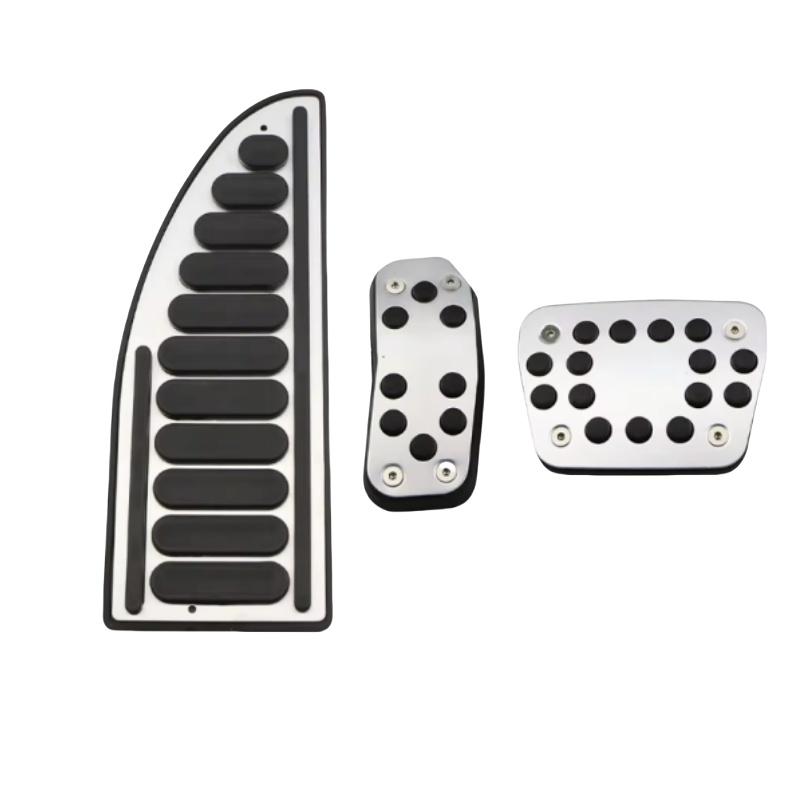 Nakładka na pedał samochodowy dla Forda Fiesta MK7 2009 - 2015 Ecosport 2012 - 2017 Pedały gazu i hamulca Podkładki Stop aluminium Guma