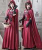 [Milky Time] Little Red Riding Hood Halloween Cosplay Costume, Long Dress with Cloak