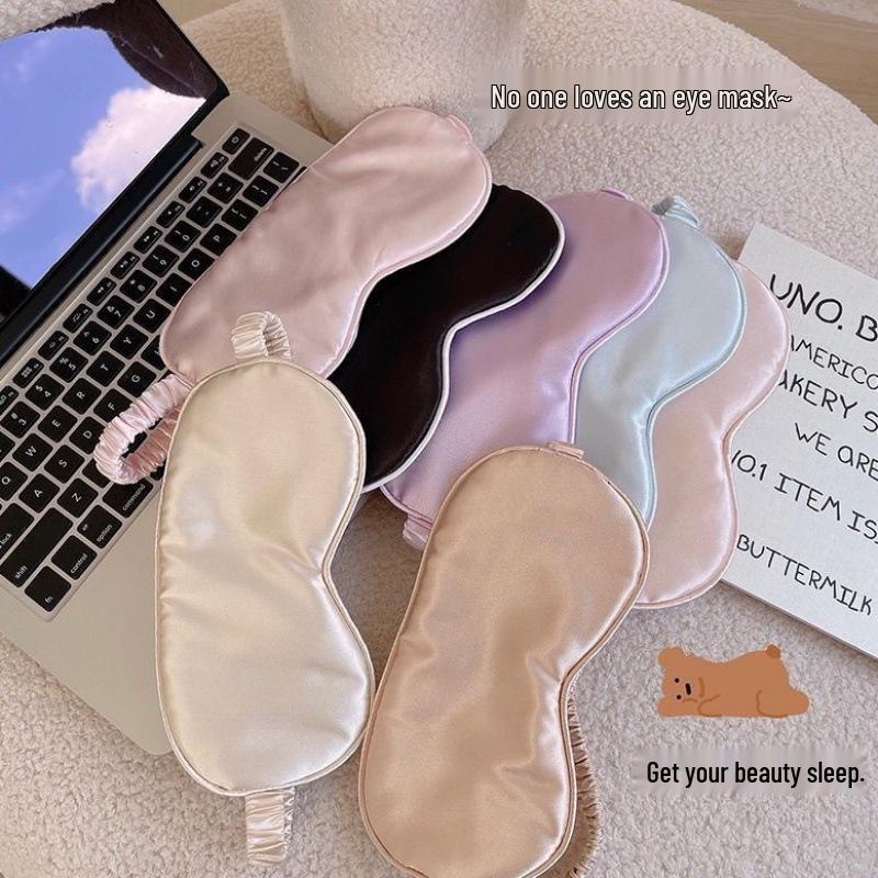 Doppelseitige Verdunkelungs-Augenmaske: Weiche, hautfreundliche Maulbeerseide für komfortablen Schlaf