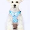 Bowtie Dog Harness Set Soft Pink Dotted Harness Pet Accessory Breathable Escape Resistant