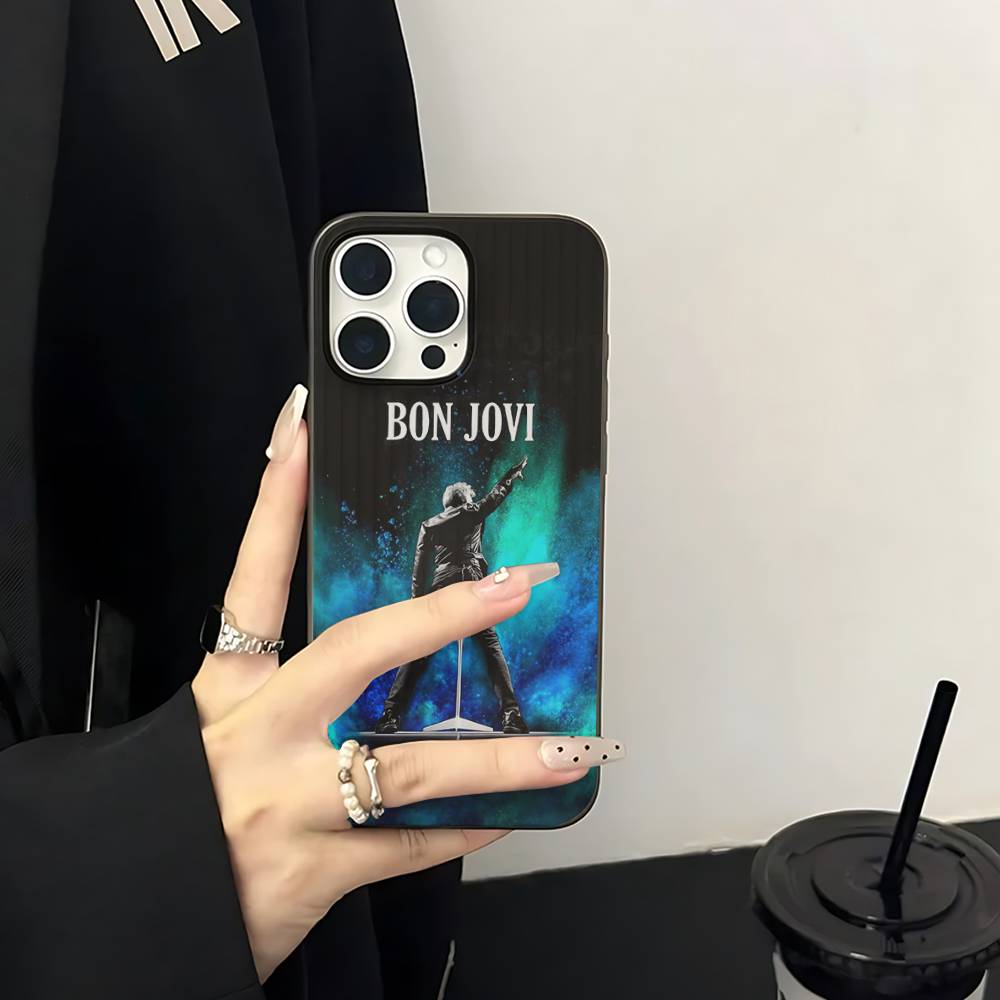 B-BonS J-Jovi Phone Case For IPhone 16 15 17 Pro 11 12 13 14 Pro Max Plus Soft Ripple Silicone Cover Shell