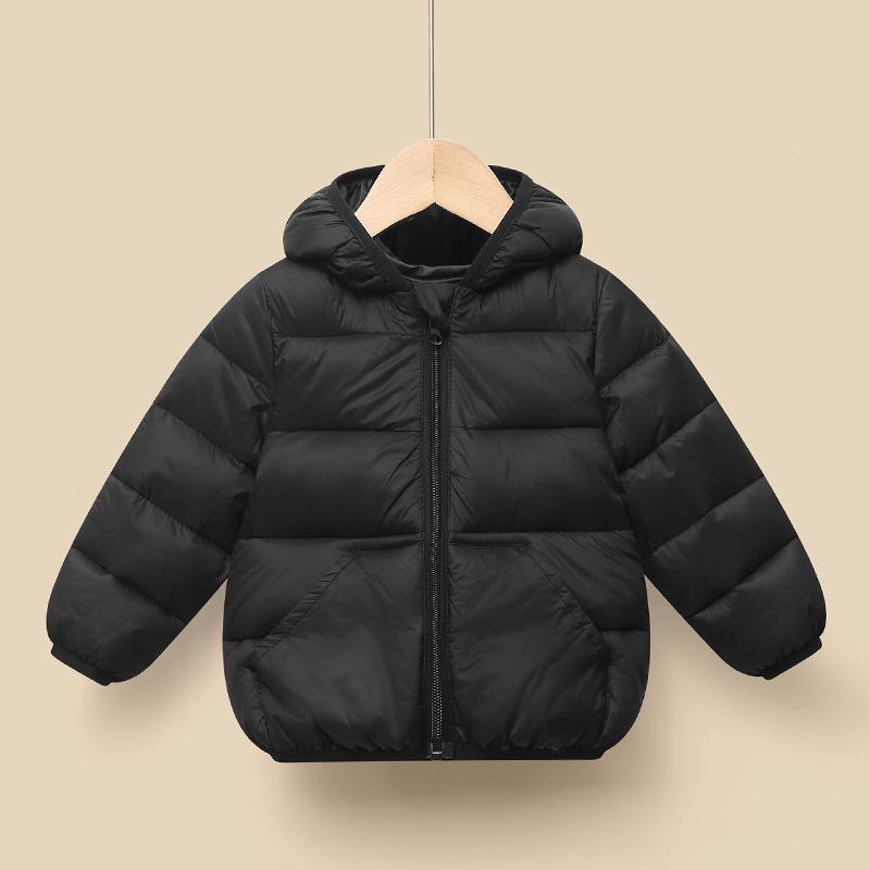 Baby Toddler Lightweight Hooded Cotton Down Jacket - Warm Autumn/Winter Coat