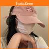 Chic Baseball Pink Cap For Women With Embroidered Letters Adjustable Cotton Summer Hat
