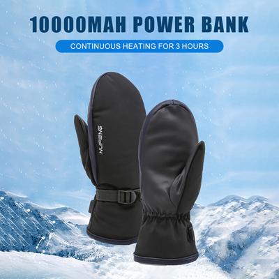Electric Heating Gloves USB Charging Hand Warmer Gloves Waterproof 3 Gear Temperature for Outdoor Camping Hiking