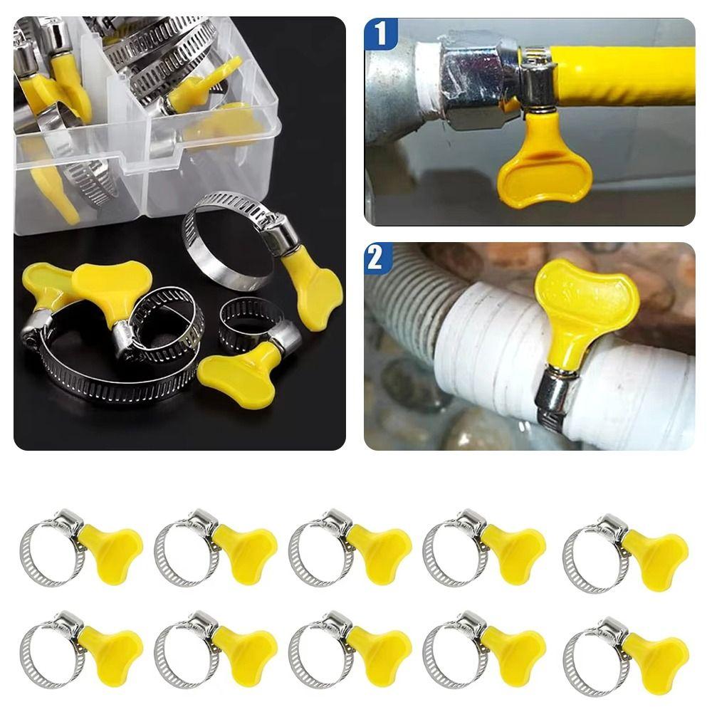 10 Pcs Sealing Water Pipe Faucet Fasteners Powerful Fastener Hose Clamp  Welding Application