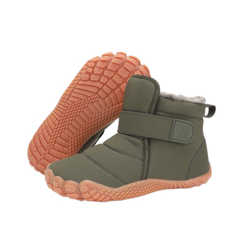 Kinder Winter Schneestiefel High-Top mit Fleece-Futter und rutschfester Sohle für Jungen und Mädchen