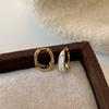 Copper Fashion Design Enamel Ear Buckle Korean Style Earrings Women Hoop Earrings Huggie Earrings