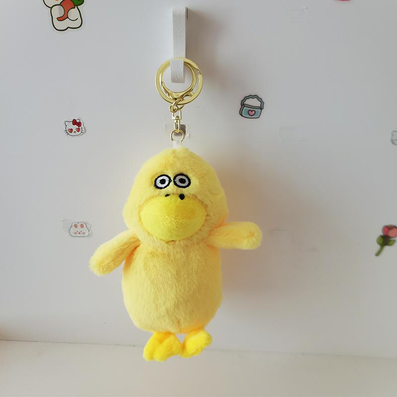 Cute Cute Little Duck Pendant Plush Toy Doll Bag Hanging Keychain Grab Machine Doll Doll Doll