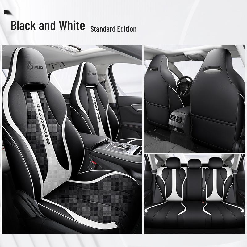 DJGY Sportovní kožený potah sedadla pro BYD Qin PLUS - Celoroční polštář