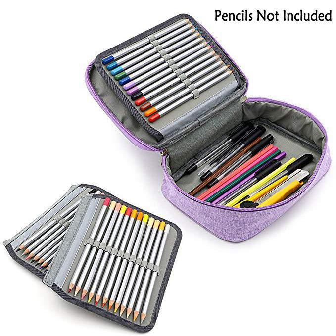 Waterproof Pencil Bag 72 Colours Large Capacity Sketching Pencil Bag Stationery Student Storage Pencil Bag