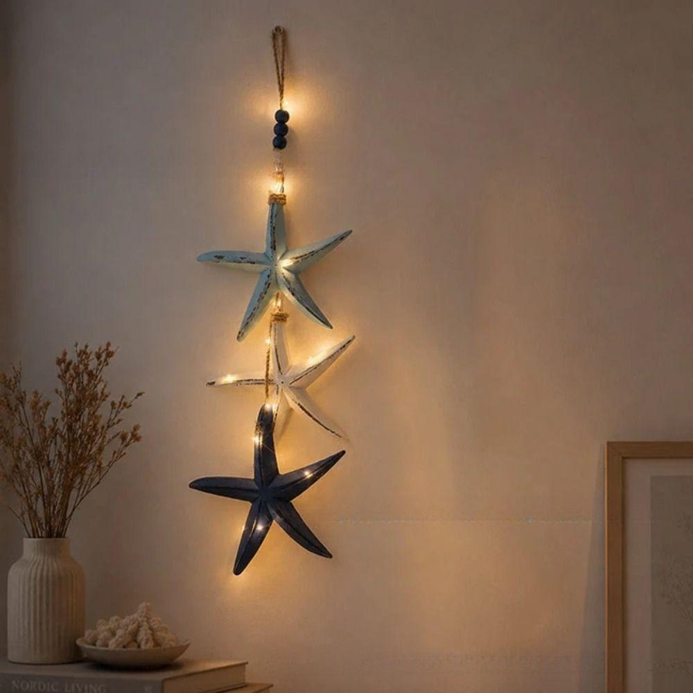 Marine Theme Starfish Wall Decor Hanging Mediterranean Decorative Starfish Door Hanging