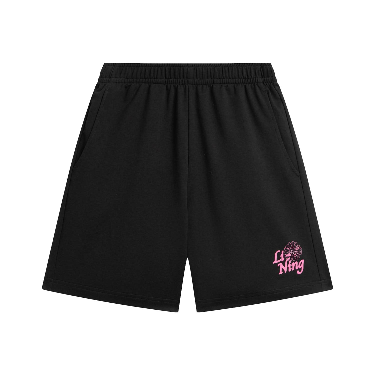 Li Ning Спортивный стиль жизни Серия Логотип Принт Повседневные шорты Женские шорты AKSW242-5 S