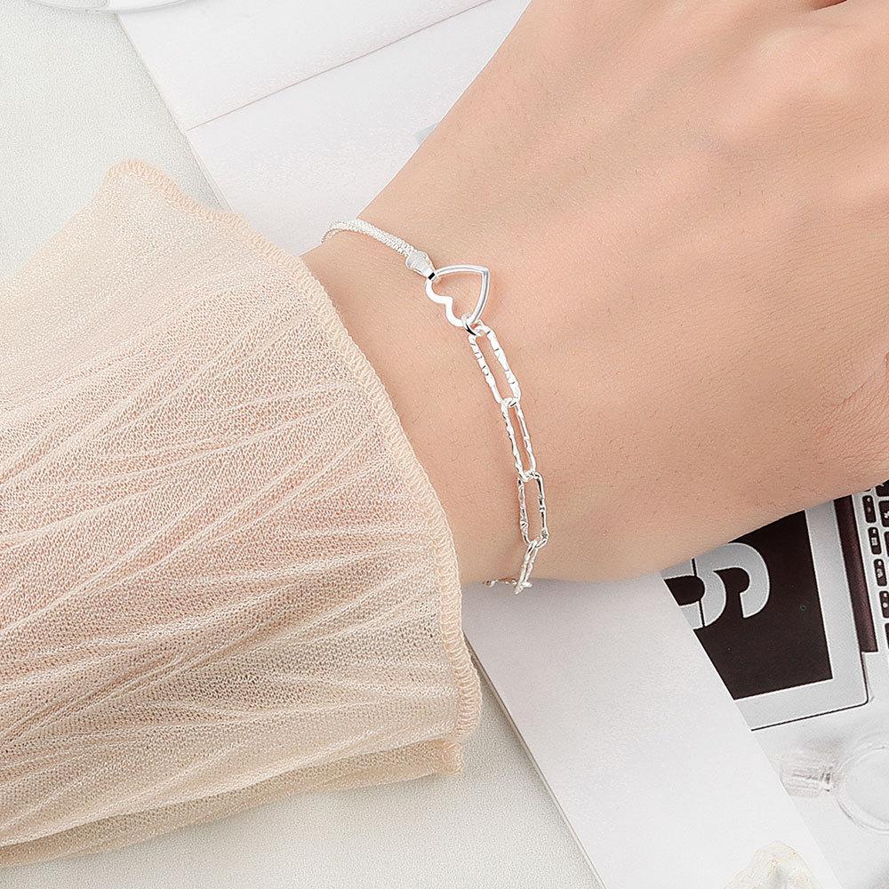 Lindon Armband Smycken Geometrisk Pärlkedja Länkarmband Mode Fin bröllopspresent till flickvän Kvinnor