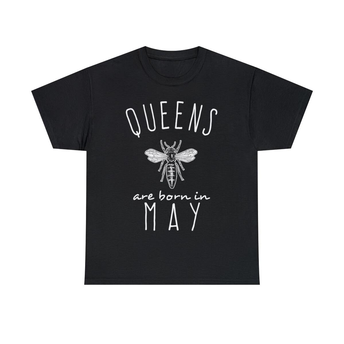 Queens Are Born In May Graphic Tee Shirt, S-5XL S