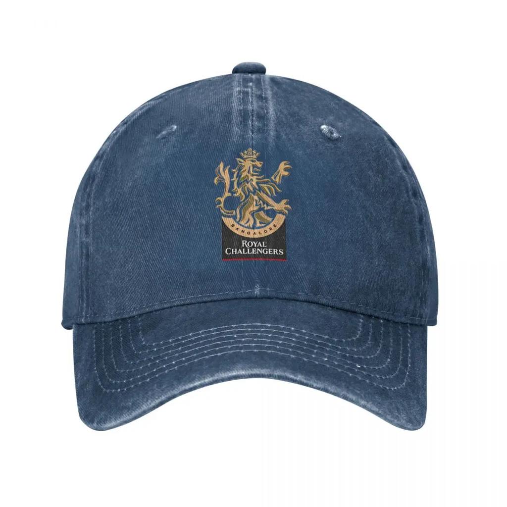 RCB Royal Challengers Bangalore Unisex Style Baseball Cap Distressed Cotton Hats Cap Vintage Outdoor Sun Cap