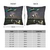 Pillow Case  Retro UFO Kidnapped Cow  Soft Pillow Cover  Retro Trendy Cushion Cover Graphic Pillowcases For Sofa Home Decorative
