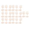 20pcs Place Card Holder Tulip Shape Exquisite Rose Gold Table Number Holders Table Card Holders Photo Holder for