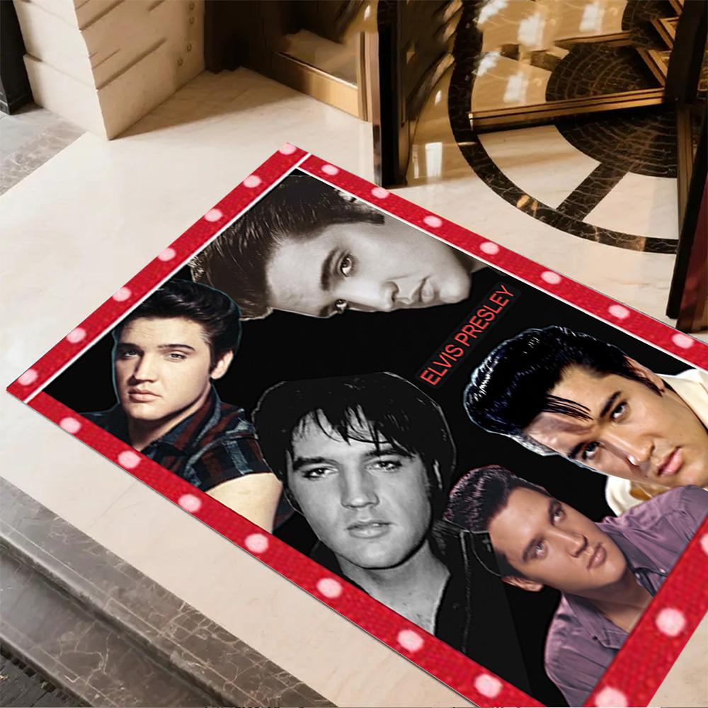Elvis Presley: Rock Roll Floor Mat Suitable for Decorate room Entryway Dining Room Outdoor Anti-slip Rug Office home decor Perfect Gift for Women/Men