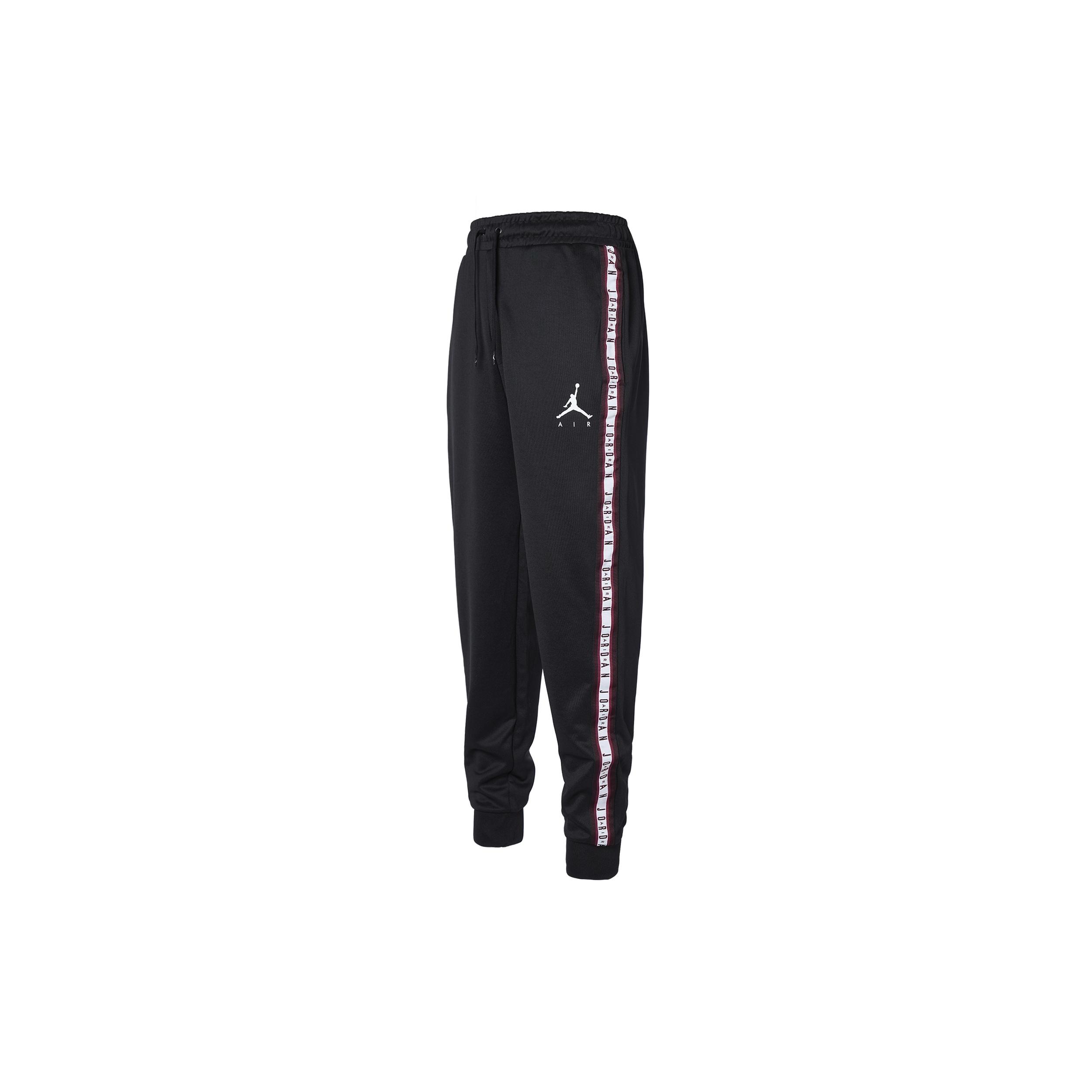 Men s Air Jordan Solid Color Logo Printing Drawstring Casual Joggers/Pants/Trousers Black CJ9474-010 L