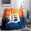 Detroit Tigers Emblem Blanket Lightweight Flannel Bedding Blanket Perfect for Travel, Camping, Living Rooms, Offices, Sofas, Fan Christmas gift