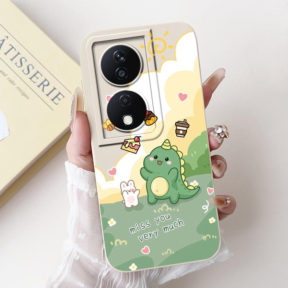 For Honor X7b Cute Panda Rabbit Cartoon Case HonorX7b X 7B 4G CLK-LX1 LX2 LX3 Camera Protective Soft Silicone Phone Cases