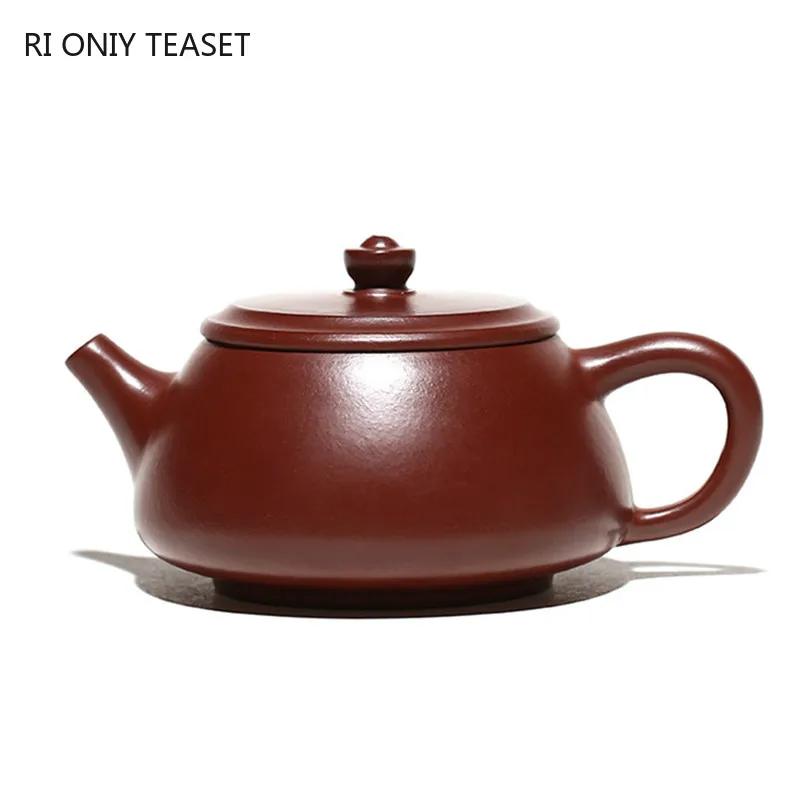 200ml Chinesische Yixing Lila Ton Teekanne Haushalt Handgemachte Stein Schaufel Teekanne Schönheit Tee-Infusor Kessel Zisha Teegeschirr Geschenke