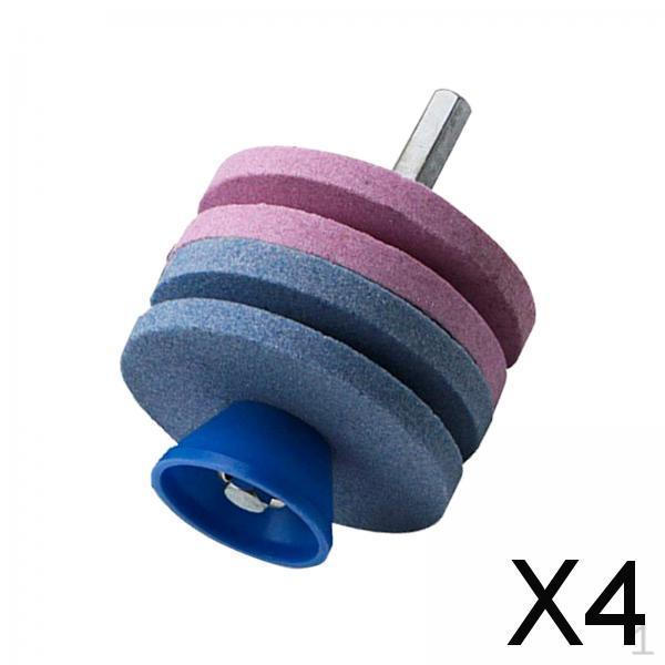 

4x Лезвие газонокосилки Lawn Gear, 4-слойный набор насадок для дрели, Включает балансир, перчатки, для мощности и