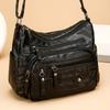 Fashion Large Capacity PU Women Shoulder Handbag, Adjustable Strap Anti-theft Zipper Crossbody Bag With Multi Pockets For Daily Casual Use