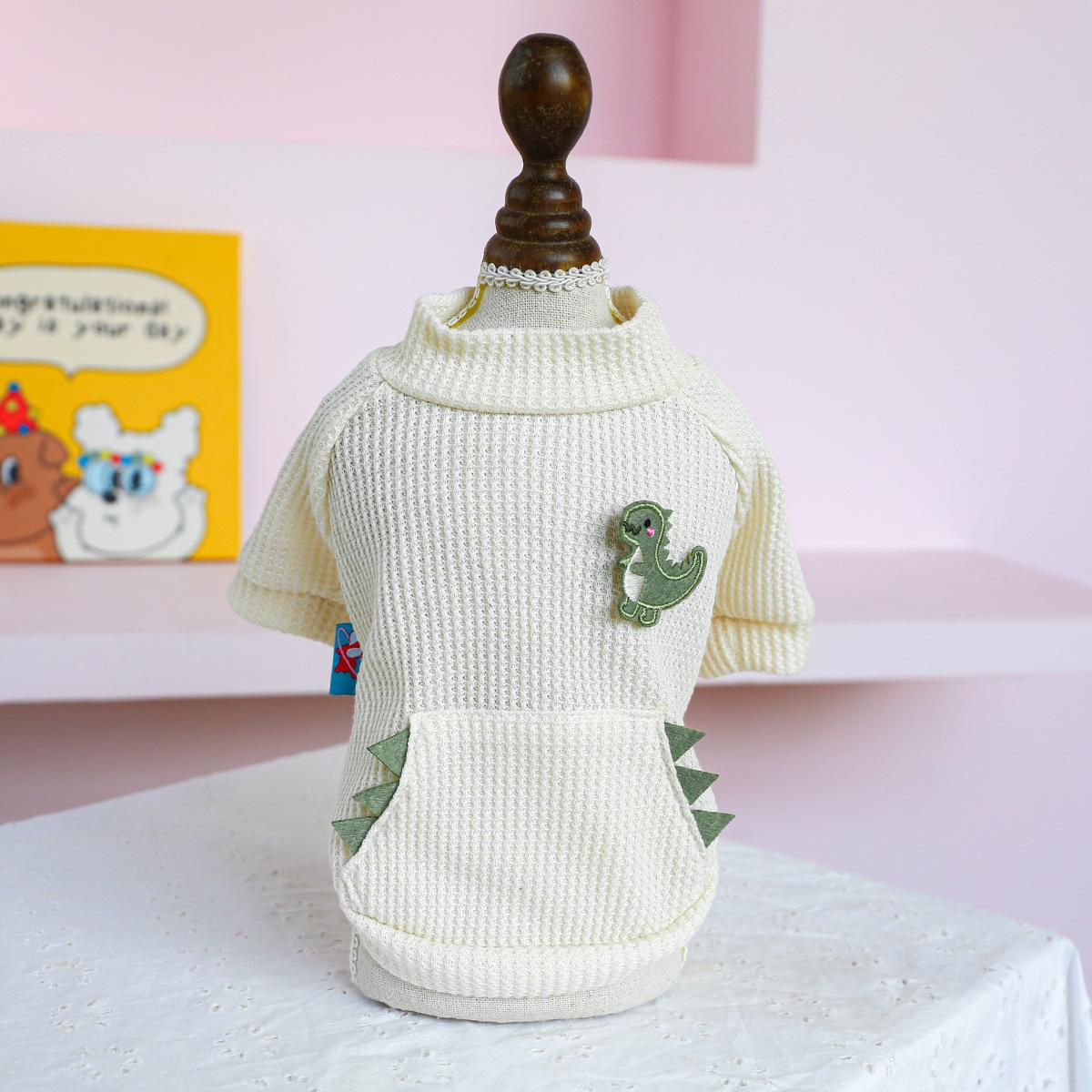 

Одежда для собак Pet circle весна и лето новые товары для средних и маленьких собак двуногая с карманом Дада динозавр с круглым вырезом XL-Bust 54 Length 40cm About 14-9 kg