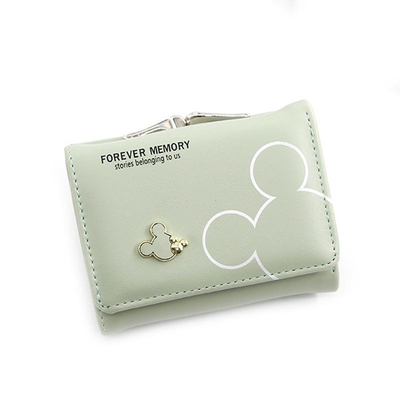 Niche design leather change bag, short 30% off card bag, money bag, printed wallet