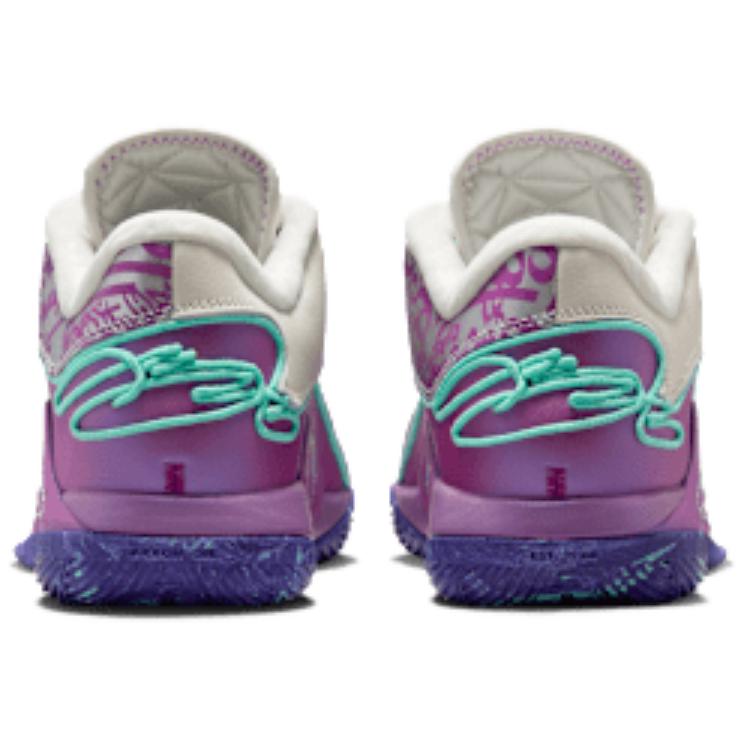 Nike LeBron 22 EP Comfortable Fashion Support Basketball Shoes Unisex Sneaker Purple White Green HV8453-001