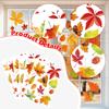 6er Pack Herbst Ahornblatt Fensteraufkleber, Saisonale Deko-Accessoires, Abnehmbar, Doppelseitig bedruckt