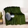 Golf Ball in Hole on Green Grass - Sports Photography PrintBlanket Flannel Throw Blanket for Sofa, Bed, Travel, Camping, Office, Couch, Chai