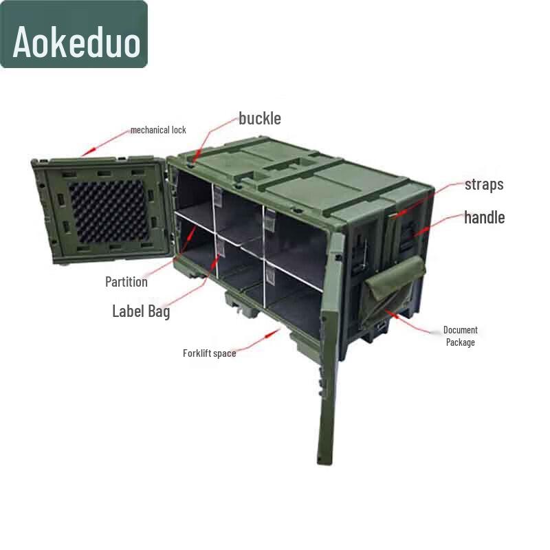 Aokedu Aerospace Material Storage Box with Double Doors