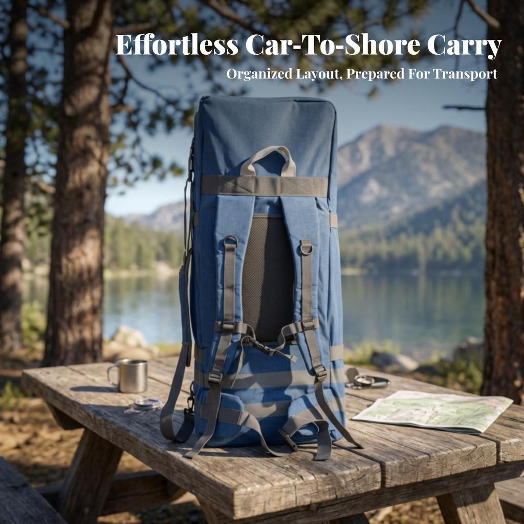 SUP Backpack Sturdy Paddleboard Bag Oversized for Paddleboarders
