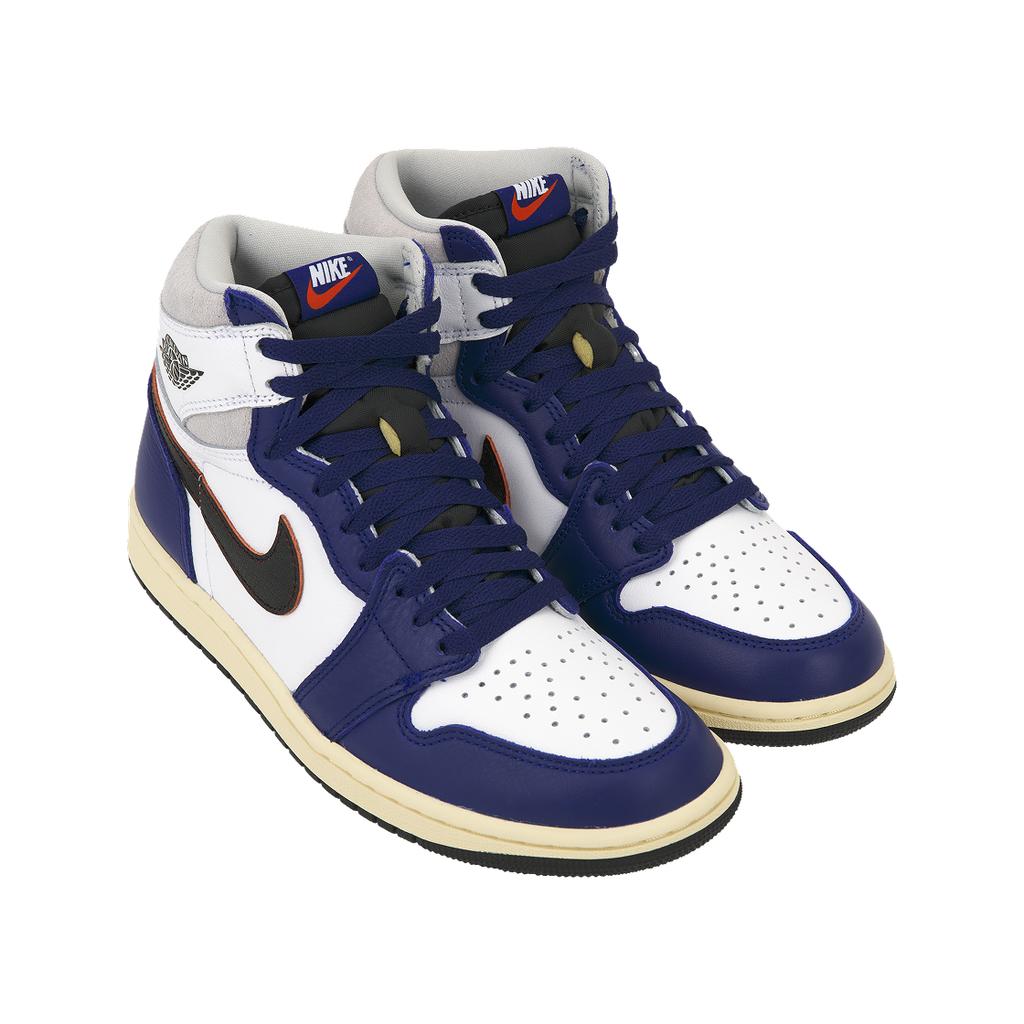 Air Jordan 1 Retro High OG Rare Air - Głęboki Królewski Niebieski Męskie Sneakersy Biały Czarny Neutralny Szary DZ5485-100