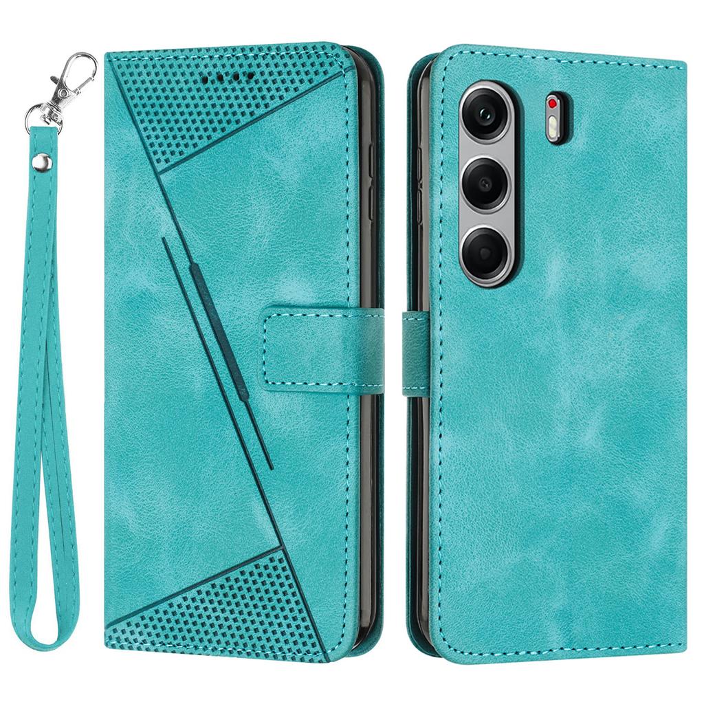 Leather Case for TECNO Camon 40 Pro 4G Imprinted Triangle Phone Cover