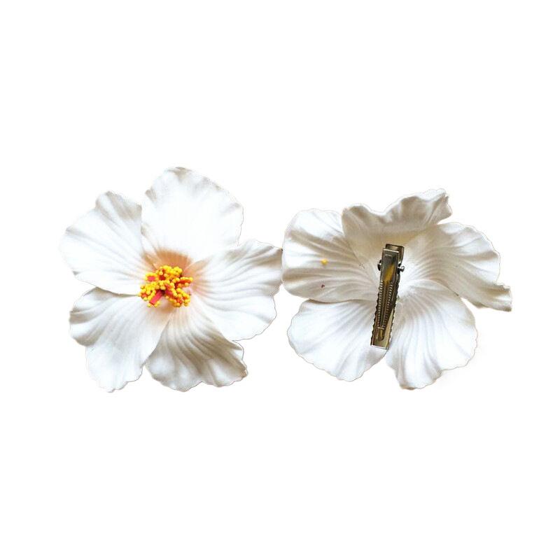 Hawaiian Colorful Flower Hair Clip For Women Girls Romantic Bohemian Flower Side Bangs Clip Bb Hair Clips Hair Accessories