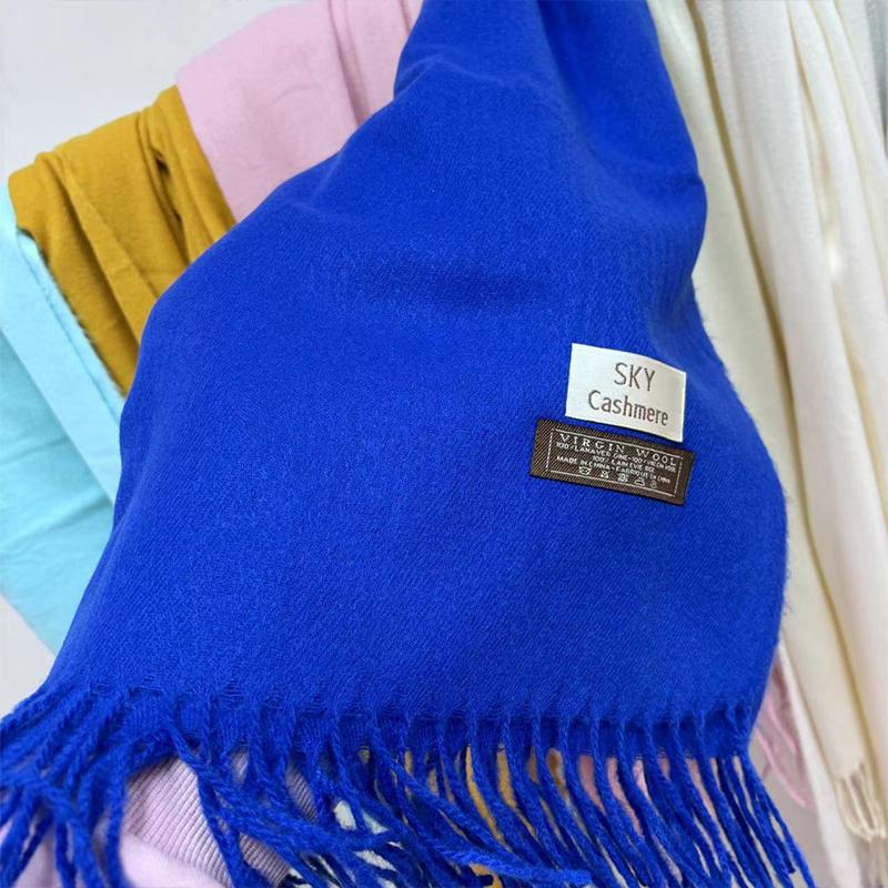 New Black Scarf Cashmere Woman Wool Ladies Scarf Warm Checkered Scarf Women's Winter Scarves Versatile Knitted Neck Muffler