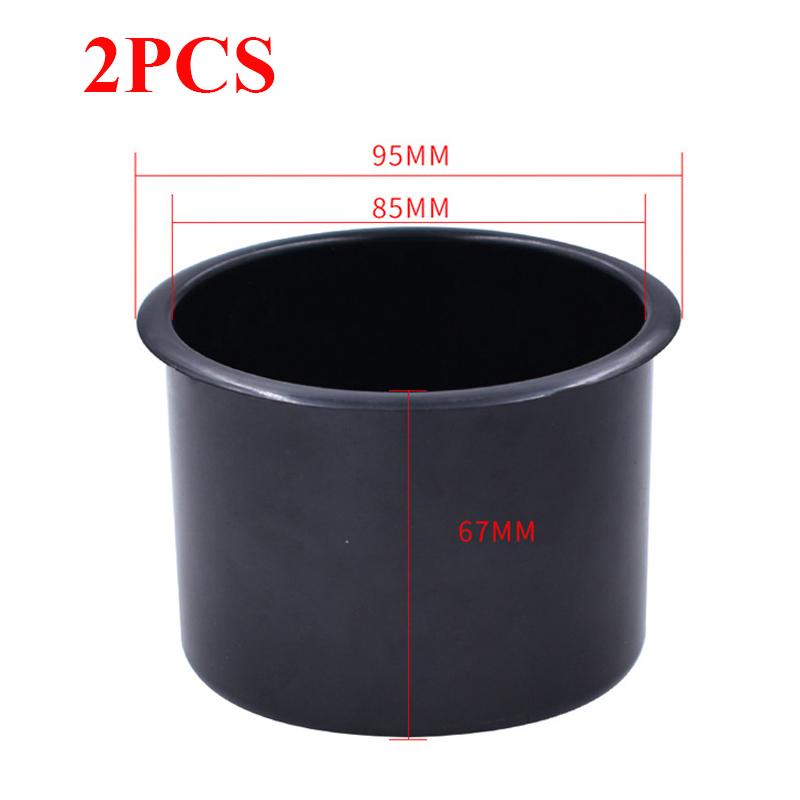 2PCS ABS plastový černý multifunkční držák na poháry do interiéru auta pro Sofa Boat RV Couch Car