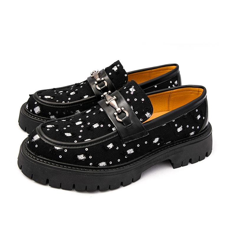 

Мужская обувь на толстой подошве, горячо продаваемая, Модный дизайнерский стиль, Для улицы, для повседневной носки, Молодежная рабочая обувь 38-46 46 чёрный