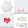 [Moonbat] CARE BEARS™ Folding Parasol, Compact, Heat-Blocking, Sun-Blocking, UV Protection, UPF50+, Suitable for Sunny and Rainy Days, with Carabiner