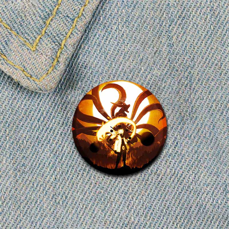58MM 58mm Anime Figur Pins Cosplay Tegneserie Blikkmerker Manga Perifer mote Smykker Tilbehør Vifter Gaver Klesveske Dekor