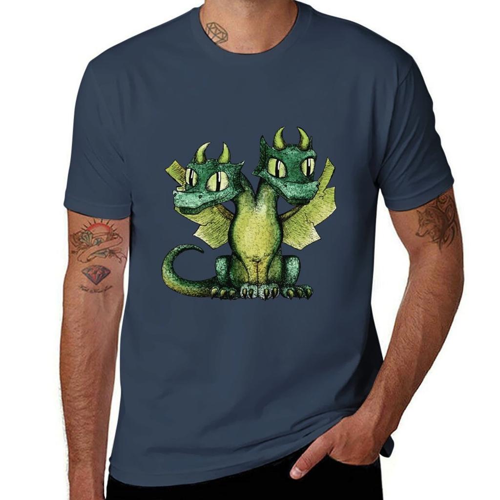 Twoheaded Dragon Tshirt Outdoor Working Tshirt