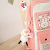 School bag, women's backpack, four-piece set, junior high school student backpack, campus college backpack.